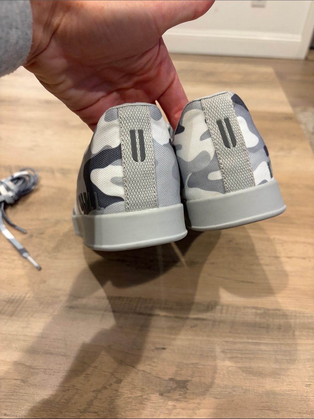 NOBULL Gray White Camo Canvas Sneakers - Picture 14 of 14